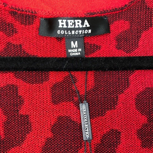 Long Red Leopard Cardigan - Picture 13 of 13